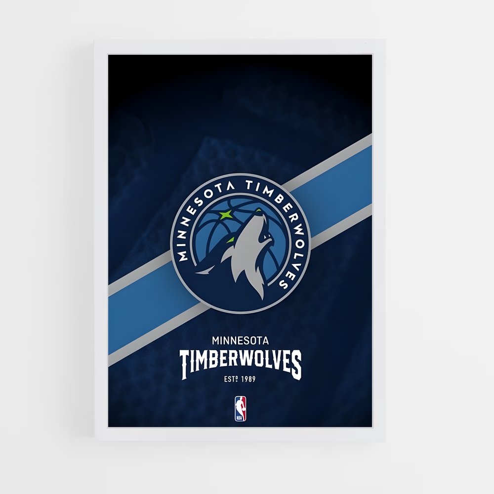 Poster Timberwolves Spirit – affiche Basketball (vue 3)